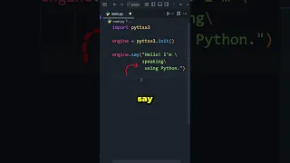 Make Python Talk in 20 Seconds Text to Speech