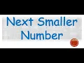 Next Smaller Element Next Smaller Number Stack Problem Nearest Smaller Element