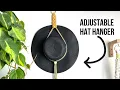 How to Macrame an Adjustable Hat Hanger Macrame Flower Design