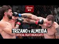 Both fighters win bonuses in slugfest Mike Trizano v Lucas Almeida Fight Highlights