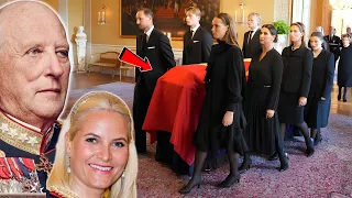 Queen Mette-Marit set for awkward encounter with THIS royal at King Harald V funeral