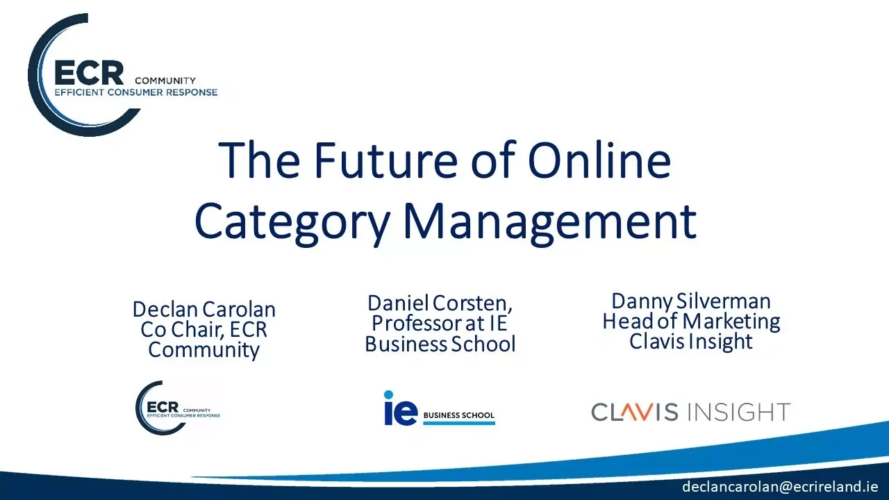 Tomorrow's Category Management Today