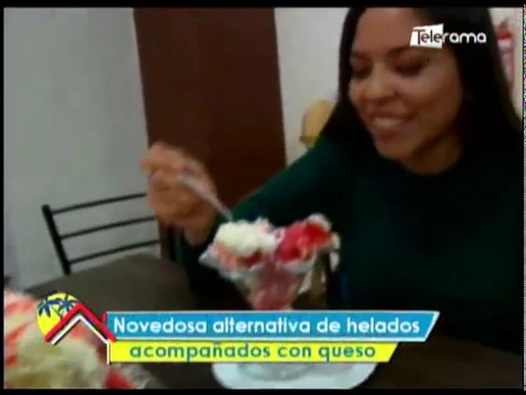 Novedosa alternativa de helados acompañados con queso