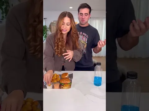 Bottle Flip To Eat The Food😂