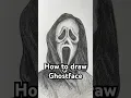 How to draw Ghostface Easy