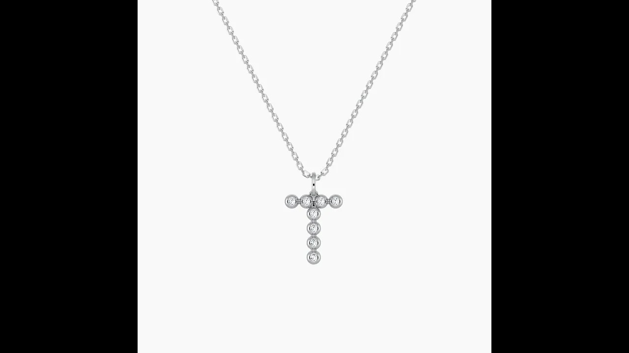 Letter T Initial Necklace Bubble Pendant