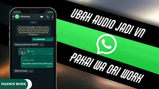 Download CARA UBAH AUDIO WHATSAAP MENJADI VN TANPA MOD MP3