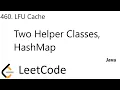 LeetCode 460 LFU Cache Class Node doubleLinkedList HashMap Java