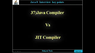 37 Java Compiler Vs JIT Compiler