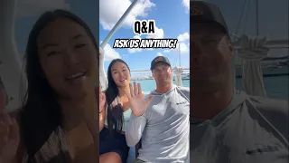Fire away!🔥 ⬇️⬇️⬇️ #boatlife #travel #sailing #questionsandanswers #offthegridliving