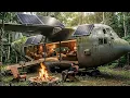Lagu Building a house in an Abandoned C-17 globemaster Aircraft in the forest (Full ASMR Process)