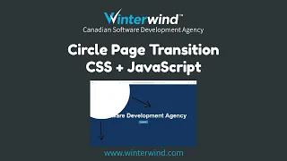 Circle Page Transition with CSS JavaScript