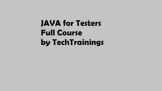 Core Java for Testers Session 16 Learn Java for Automation Testing Selenium Ready