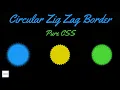 Circular Zig Zag Border HTML CSS AB Coder