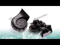 FARBIN Altavoz 12v altavoz de automovil altavoz de caracol electrico impermeable de doble tono