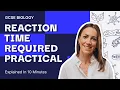 Reaction Time Required Practical GCSE Biology