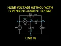 NODE-VOLTAGE METHOD WITH DEPENDENT CURRENT SOURCE