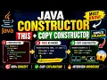 Java Constructor this Keyword Copy Constructor Explained in Hindi Java OOPs Tutorial