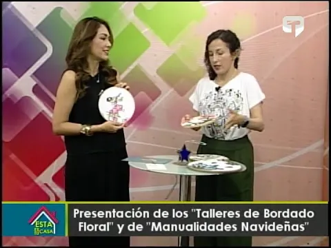 Presentación de los talleres de Bordado Floral y de manualidades navideñas