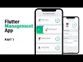 Flutter Management App Part1 UI - Speed Code