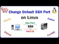 How to Change Default SSH Port on Linux Ubuntu CentOS Debian Fedora