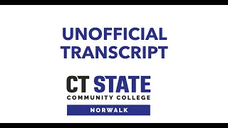 Unofficial Transcript