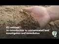 IES webinar An introduction to contaminated land investigation and remediation