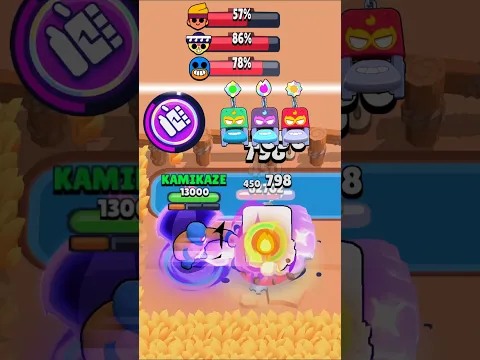 Daño MÁXIMO con BUFFIES (Parte 6) #brawlstars #kamikaze #buffies