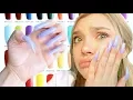 I Wore REALLY LONG Acrylic Nails For A Week First Time