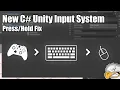 Unity Input System 3 New Input System Fix