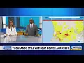 Crews works to restore power to thousands days after storm