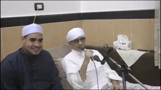 ترحيب بالضيوف ثم تلاوة طيبة ومديح من الشيخ مبارك إمام مسجد سيدي أبو الحجاج رضي الله عنه 