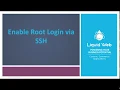Enable Root Login via SSH