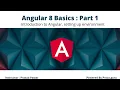 Angular 8 Basics Part 1