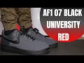 BEST AIR FORCE EVER Nike Air Force 1 Anthracite University Red Review