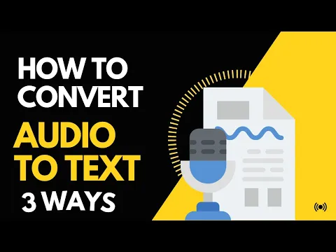 Download MP3 How To Convert Audio To Text For Free - 3 Ways