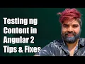 Testing ng-content in Angular 2 Common Challenges and Solutions
