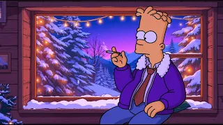 Quiet Cigarette Snowy Night Lofi Hip Hop Moody Weather Deep Calm 