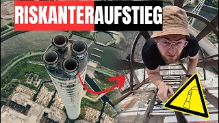 Wir KLETTERN auf den HÖCHSTEN SCHORNSTEIN (250 Meter) - ITALIENS 🇮🇹😱