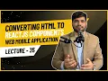 - Converting HTML to ReactJS Components WMA