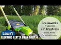 Review Greenworks Pro 60-Volt Brushless Self-Propelled 25-In Cordless Electric Lawn Mower