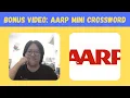 AARP Mini Crossword December 13 2025