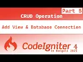 Create View and Connecting to Database Part 5 CodeIgniter4