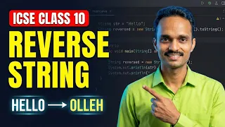 How to Reverse a String in Java ICSE Class 10 Computer Applications Important Java Programs