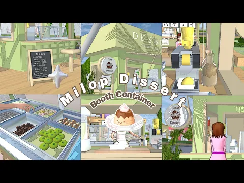 Download MP3 JUALAN PUDING BY MILOP DESSERT?🍮|| ID PROPS + Review Booth Container Milop Dessert || Sakura school