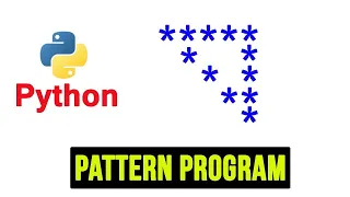 Python Pattern Programs - Printing Stars Triangle Shape Star Pattern