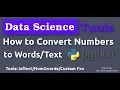 Data Science Tools How to Convert numbers to 2019