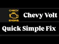 Chevy Volt Check Engine light