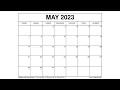 Printable May 2023 Calendar Templates with Holidays - VL Calendar