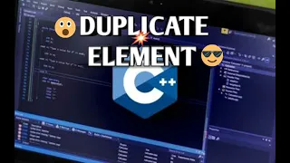FINDING DUPLICATE ELEMENTS IN AN UNSORTED ARRAY PART 3 USING C